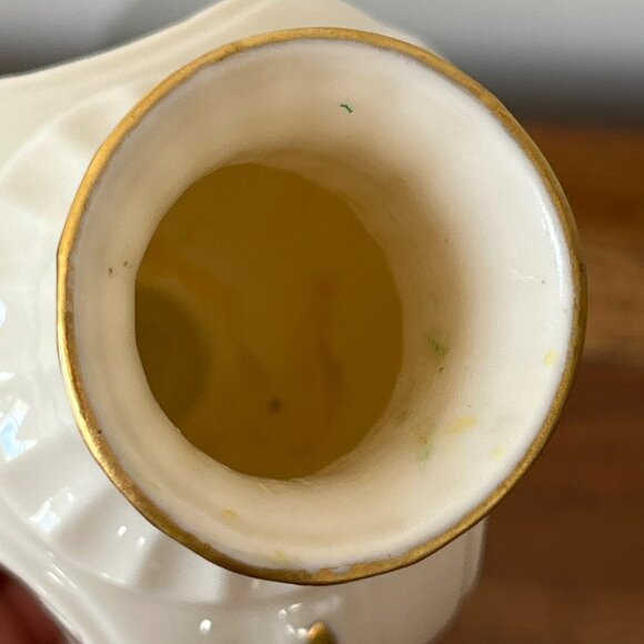 Lenox China Treetop Ornament Vintage 1980s Christmas Tree Topper Gold & White 8" - Picture 13 of 13